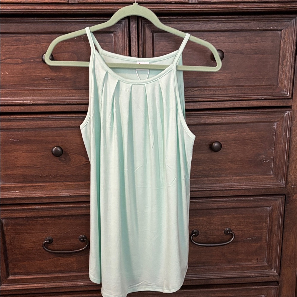 Wiholl Mint Green Sleeveless Top